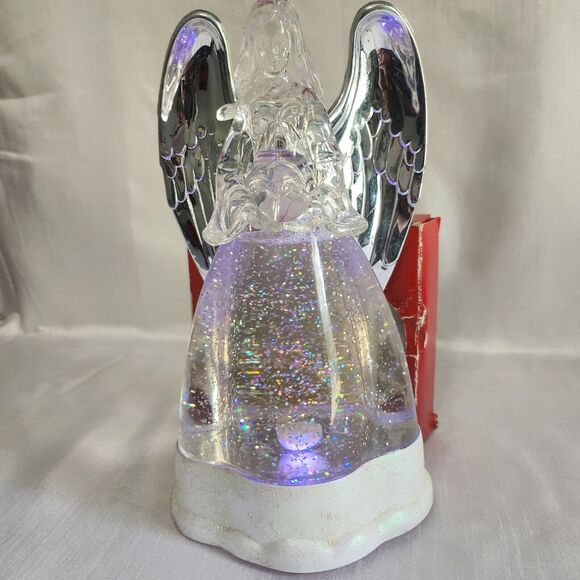 Lighted Acrylic Angel‎ Figurine With Color-Changing LED Lights - Picture 9 of 9